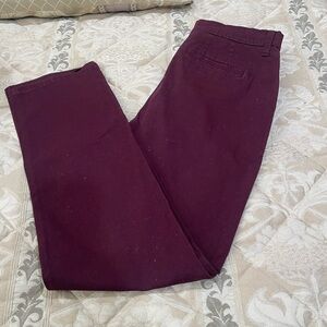 Gloria Vanderbilt Women's Burgundy Chinos